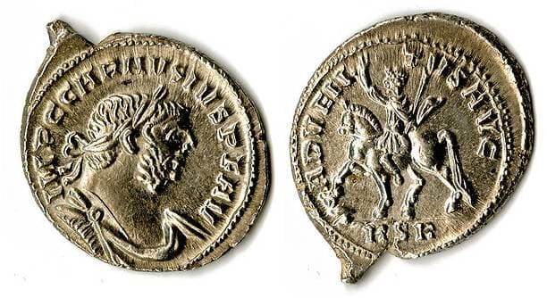 RIC 535 var Carausius, AR denarius, 286-93 AD