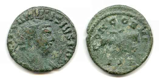 RIC 603 Carausius AE Antoninianus, ca 287-288 AD