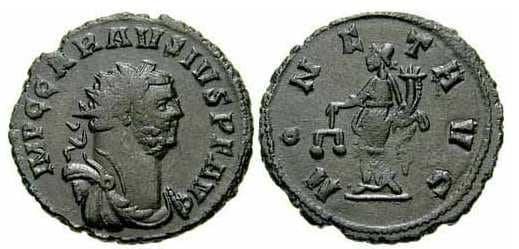 CNG 728983 RIC 855 var Carausius AE Antoninianus