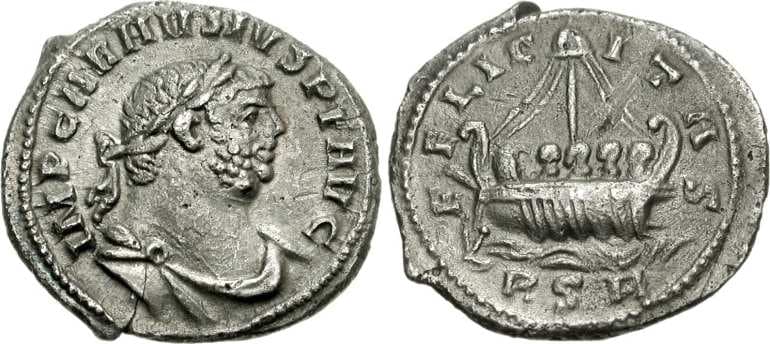 RIC 560 RSC 53 Carausius, AR denarius, Uncertain British mint