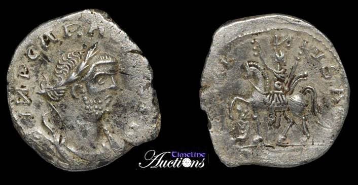 RIC 706 var TLA 13932 Carausius, AR denarius, semi-barbarous