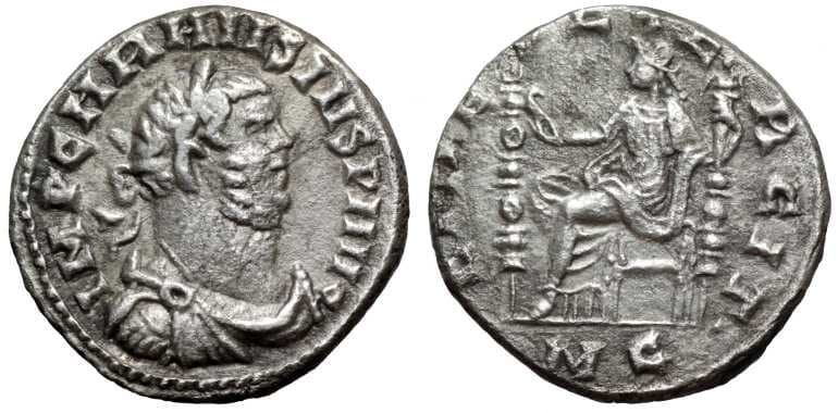 RN 9, 626 Carausius, AR denarius