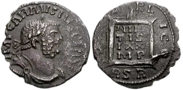RSC 115 Carausius, AR denarius, 18 mm, London