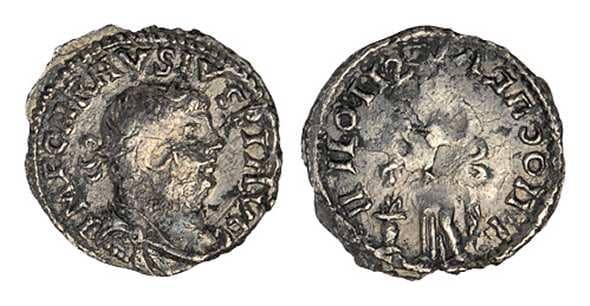 Spink 8006, 1151 Carausius, AR denarius, uncertain British mint