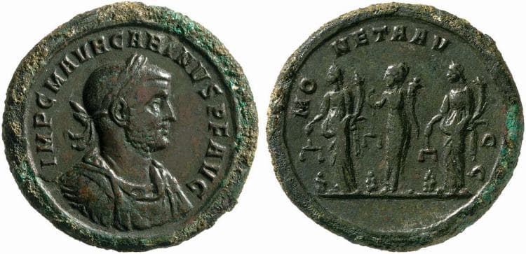 Cohen 55 Carinus, AE34 medallion, 23