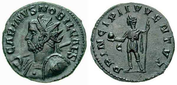 RIC 150, left Carinus, as Caesar, AE Antoninianus