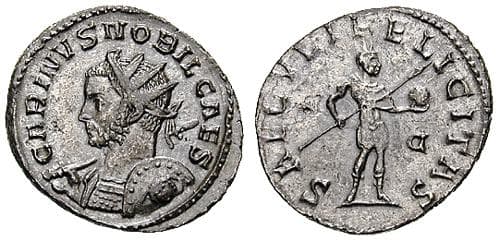 RIC 152, left Carinus, as Caesar, AE Antoninianus