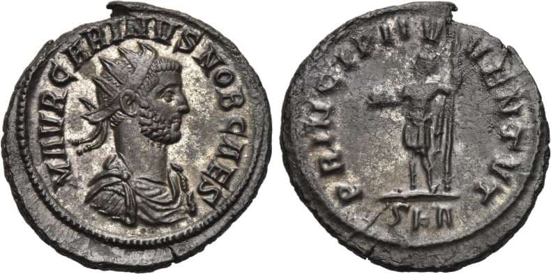 RIC 158, SKA Carinus AE Antoninianus