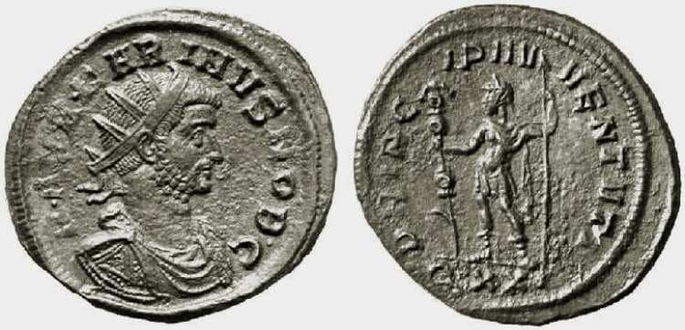 RIC 185 var Carinus, AE Antoninianus, 23 mm, 282 AD, Ticinum
