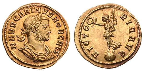 RIC 190 Carinus, as Caesar, AV Aureus