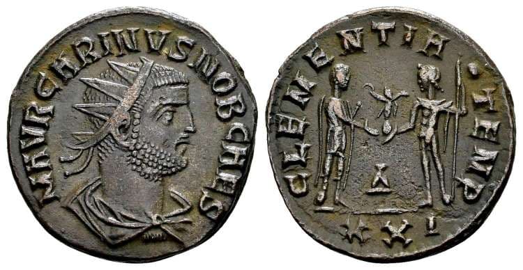 RIC 202, Δ Carinus, AE antoninianus, Siscia