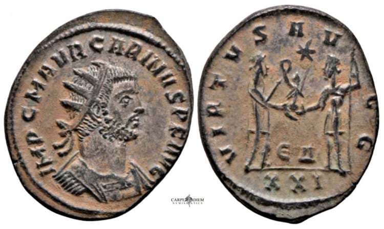 RIC 325, EΔ Carinus, AE Antoninianus, Antioch mint