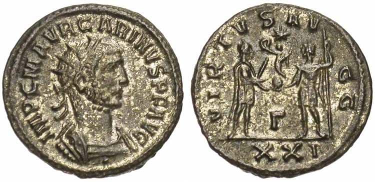 RIC 325, Γ Carinus, AE Antoninianus, Antioch mint