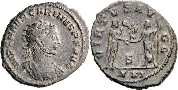 RIC 325, S Carinus, AE Antoninianus, Antioch mint