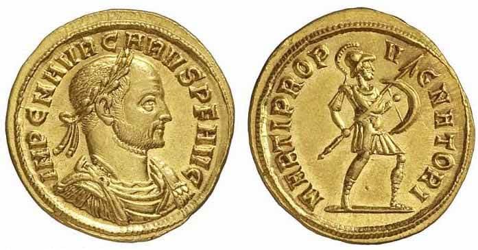 NAC 25, 569 Carus, AV aureus, Siscia