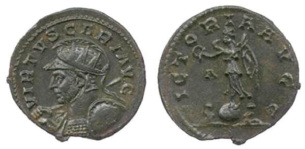 RIC 25 Carus, AE antoninianus, Lyons mint