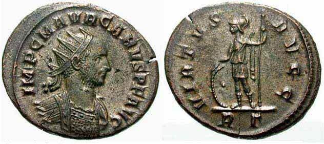 RIC 45 RΓ Carus AD 282-283 AE Antoninianus, Rome