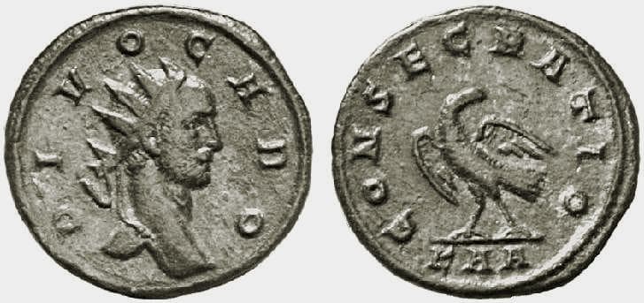 RIC 47 var Carus, posthumous antoninianus, struck by Carinus, 20 mm, 284 AD