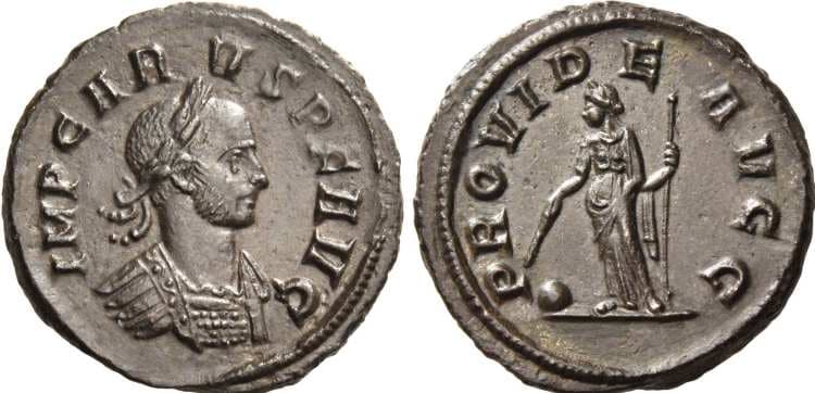RIC 53 Carus, AE denarius, Rome, AD 282-283