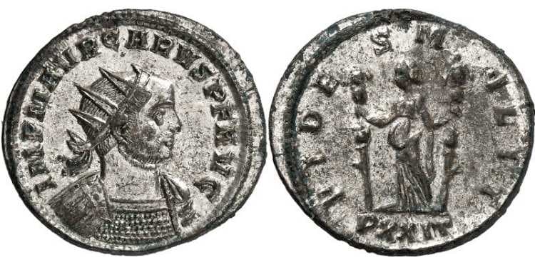 RIC 71 Carus AE antoninianus
