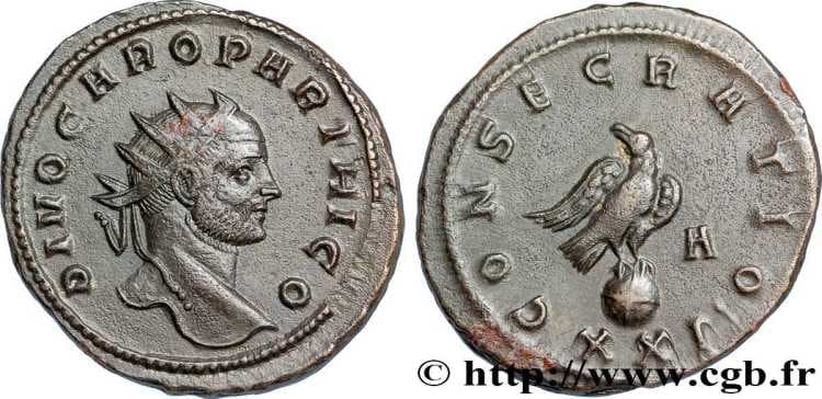 RIC 108 Carus, AE antoninianus of Siscia