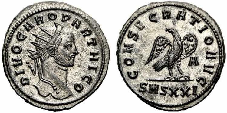 RIC 109 Carus, AE antoninianus of Siscia