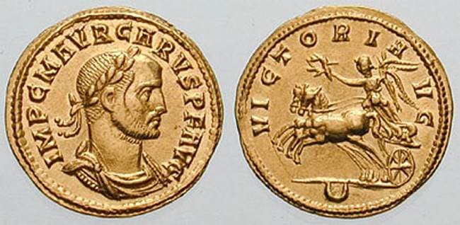 RIC 116 var Carus AV Aureus