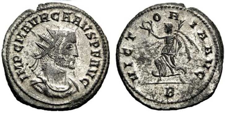 RIC 120 Carus, AE Antoninianus, Cyzicus, 21mm; 3