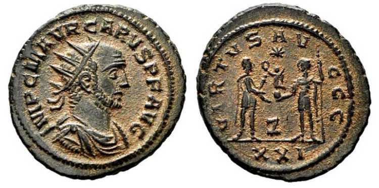 RIC 125, Z Carus AE Antoninianus
