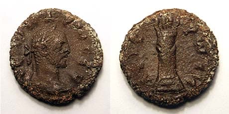 Milne 4714 Divus Carus Commemorative Potin Tetradrachm of Alexandria, Egypt