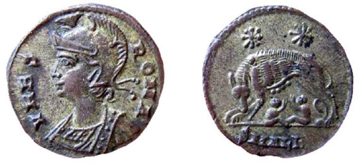Alexandria RIC VII 70, B City Commemorative AE follis