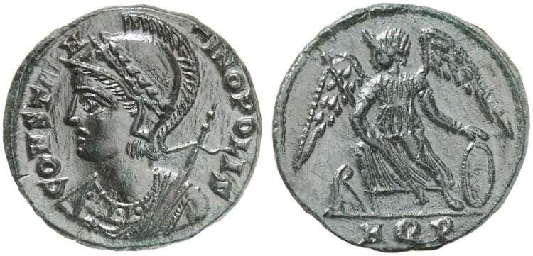 Aquileia RIC VII 123, P City Commemorative, AE Follis
