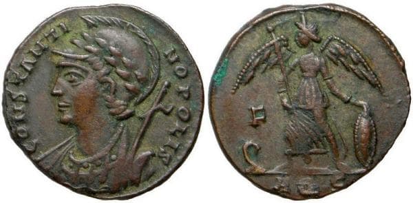 Aquileia RIC VII 137,S Constantinopolis Commemorative AE follis
