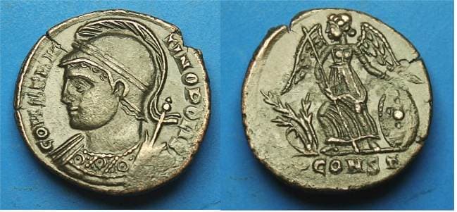 Arles RIC VII 369, type 2 City Commemorative, AE Follis