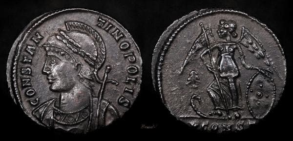 Arles RIC VII 393, P City commemorative