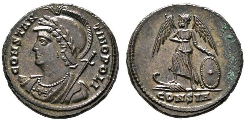 Constantinople RIC VII 63 IA Constantinopolis Commemorative AE follis