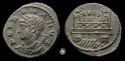 Constantinople RIC VIII 21,I Constantinople Commemorative AE4 14mm