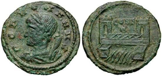 Constantinople RIC VIII 21, E Constantinople Dedication Commemorative AE4 14mm