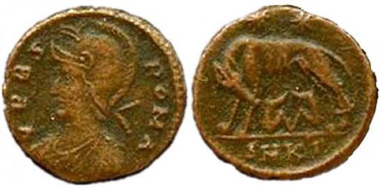 Cyzicus RIC VII 91,Γ Urbs Roma Commemorative AE3