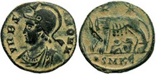 Cyzicus RIC VII 105, E City Commemorative AE3
