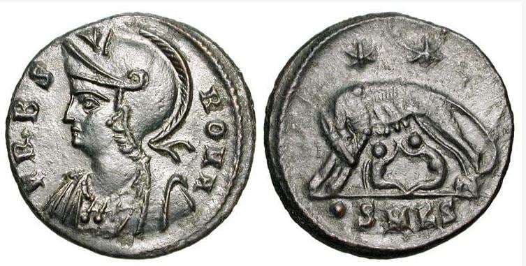 Cyzicus RIC VII 106, S, O City Commemorative AE3