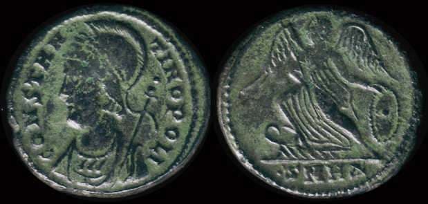 Heraclea RIC VII 120,D Constantinopolis Commemorative AE follis