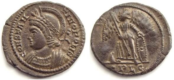 Lyons RIC VII 246 Constantinopolis Commemorative AE follis