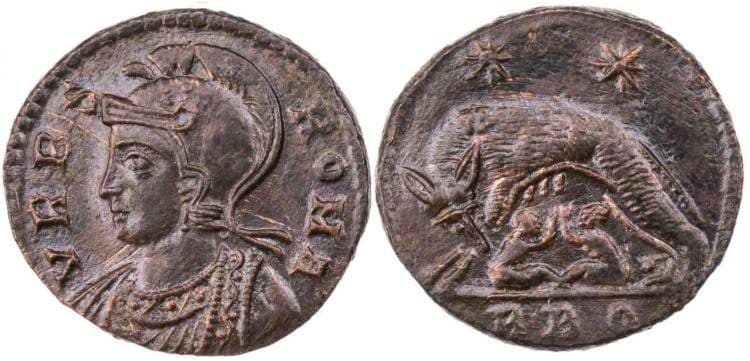Rome RIC VII 338 Urbs Roma Commemorative AE3