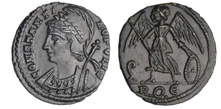 Rome RIC VII 355 City Commemorative, AE Follis
