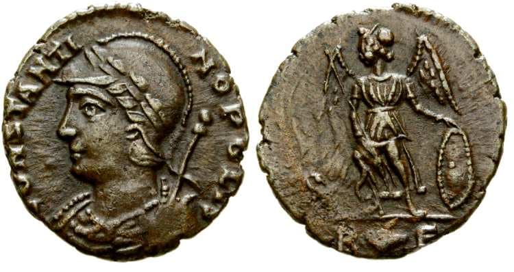 Rome RIC VII 407 City Commemorative, AE4, Rome mint, AD 340-351