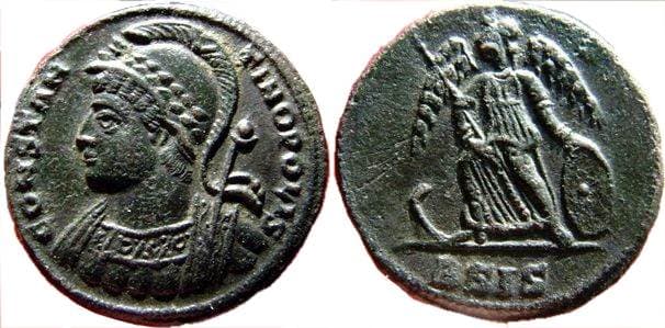 Siscia RIC VII 224; B Constantinopolis Commemorative AE follis