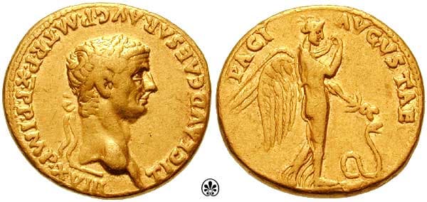RIC 57 Claudius AV Aureus