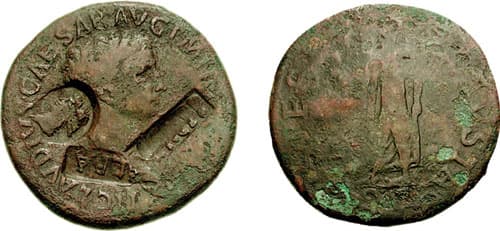 RIC 99-Howgego591 Claudius AE Sestertius