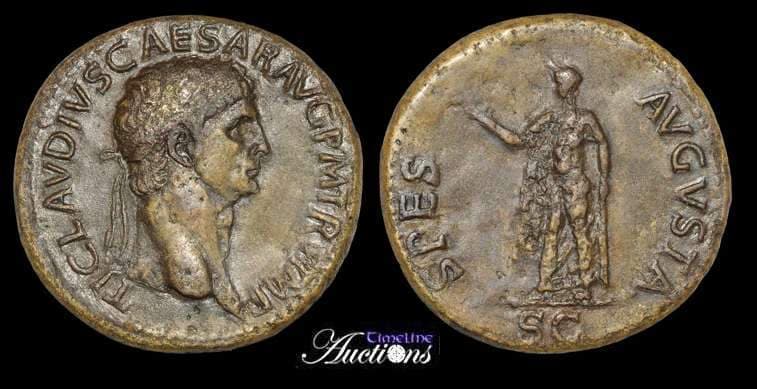 RIC 99 Sear 1853 Claudius AE Sestertius